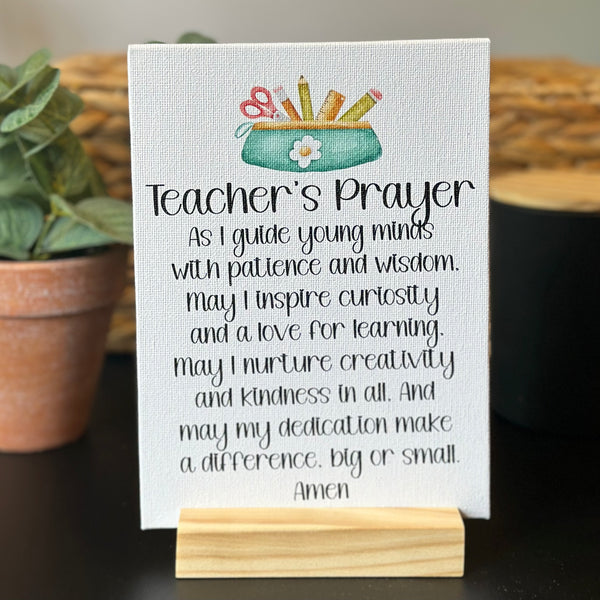 Teacher’s Prayer, Gift for Teacher