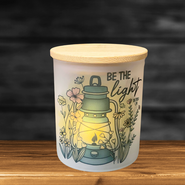 Be the Light Lantern Candle Jar with Tea Light