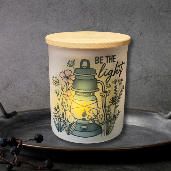 Be the Light Lantern Candle Jar with Tea Light