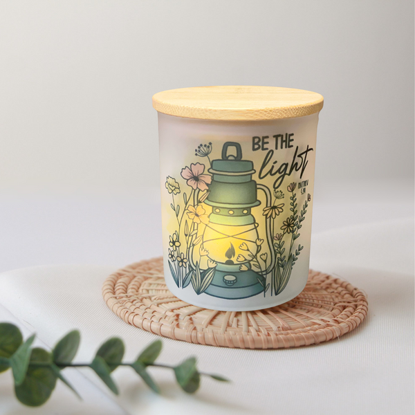 Be the Light Lantern Candle Jar with Tea Light