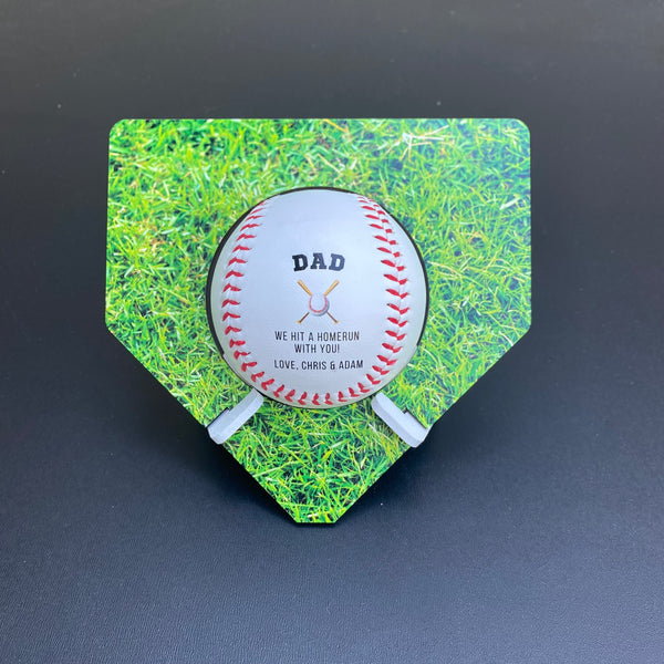 Personalized Baseball with Plaque