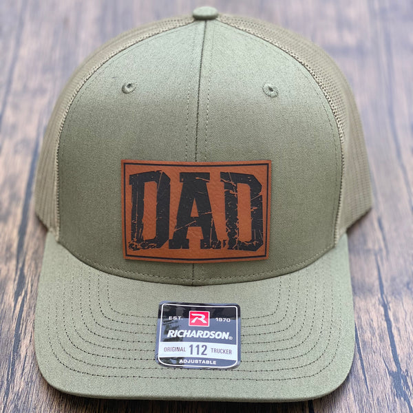 DAD Leatherette Patch Hat Richardson 112 Trucker Hat