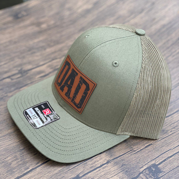 DAD Leatherette Patch Hat Richardson 112 Trucker Hat