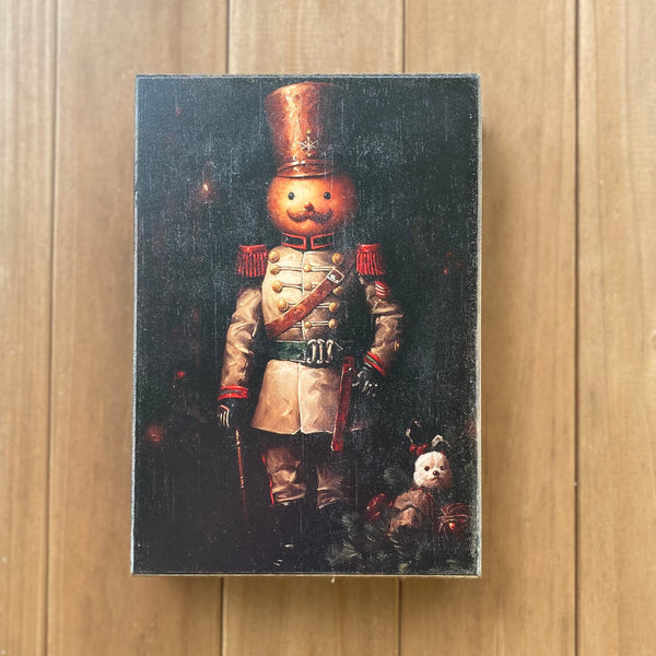 Christmas Cookie Soldier Wooden Box style sign