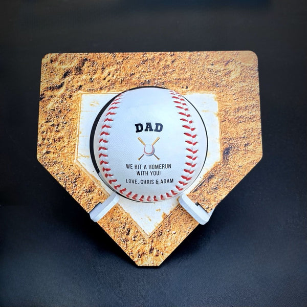 Personalized Baseball with Plaque