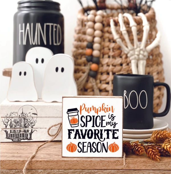 Pumpkin Mini Printed Signs