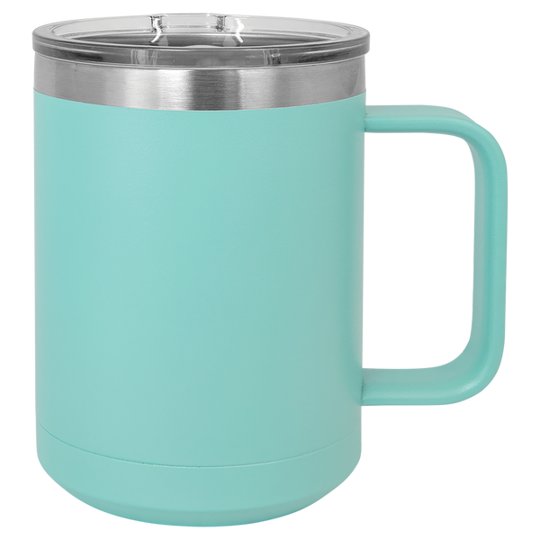 Blank 15 oz. Coffee Mug w/slider Lid