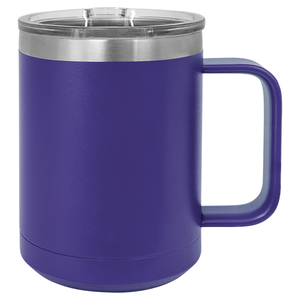 Custom 15 oz. Coffee Mug w/slider Lid