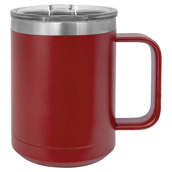 Blank 15 oz. Coffee Mug w/slider Lid