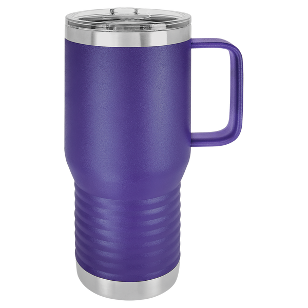 Monogram 20 oz Travel Mug w/slider Lid