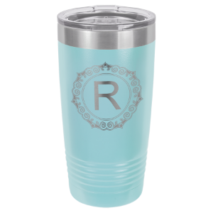 Monogram 20 oz. Tumbler w/Clear Lid