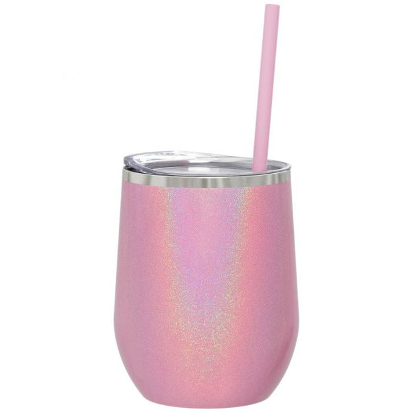 Warning The Girls 12oz Wine Tumbler