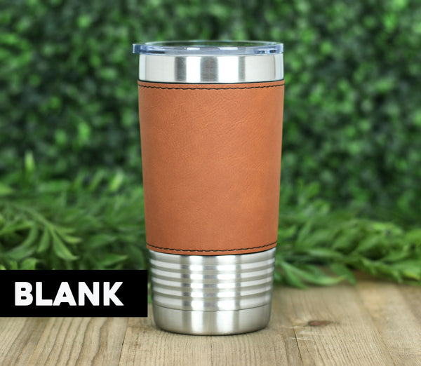 Blank Leatherette Tumblers