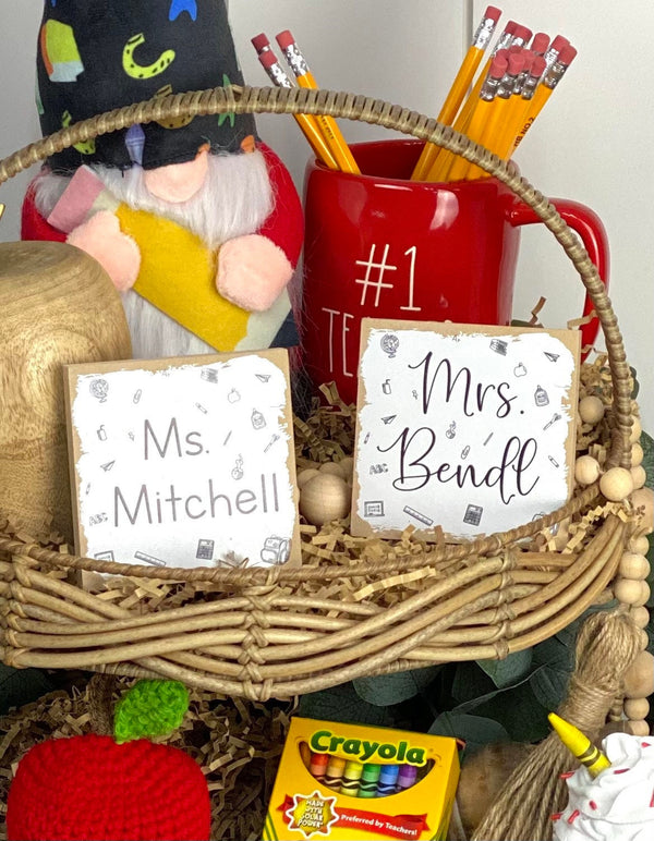 Personalized Mini Teacher Signs