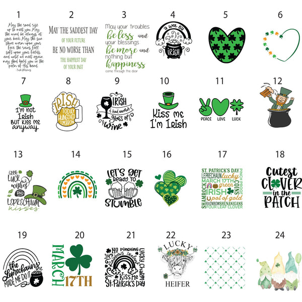 St Patrick's Day Mini Printed Signs